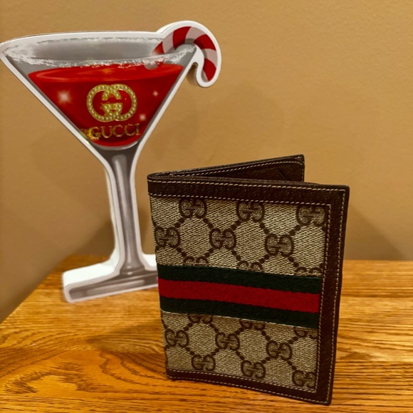 GUCCI AUTHENTIC SYLVIE BIFOLD SHERRY LINE WALLET. EUC - Picture 9 of 13